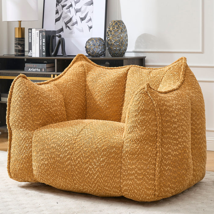 Comfortable Chenille Sofa Chairs With Highly Resilient Foam For Living Rooms And Bedrooms