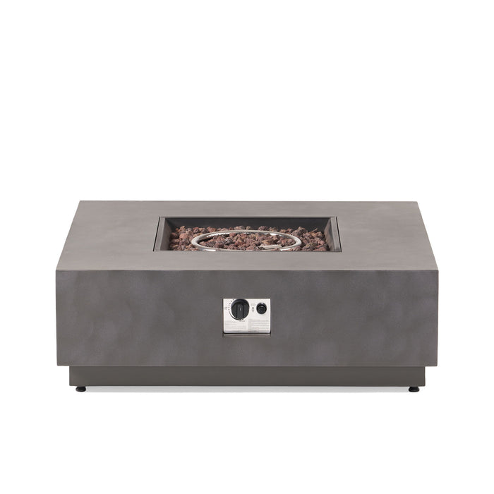 Modern Square Fire Pit With 50,000 Btu