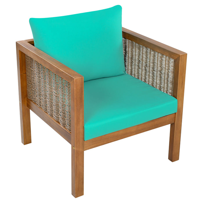 Patio Set Outdoor With Coffee Table And Cushions