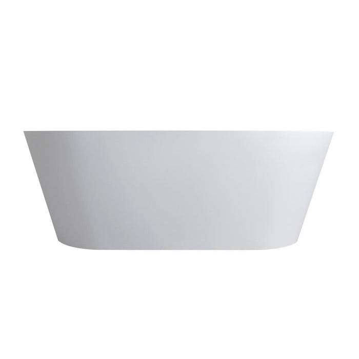 Solid Surface Soaking Freestanding Bathtub For Bathroom - Matte White