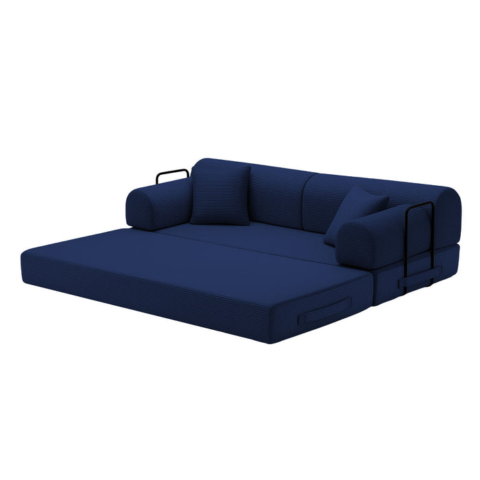 Convertible Sleeper Sofa Bed, Floor Lounge Couch For Living Room