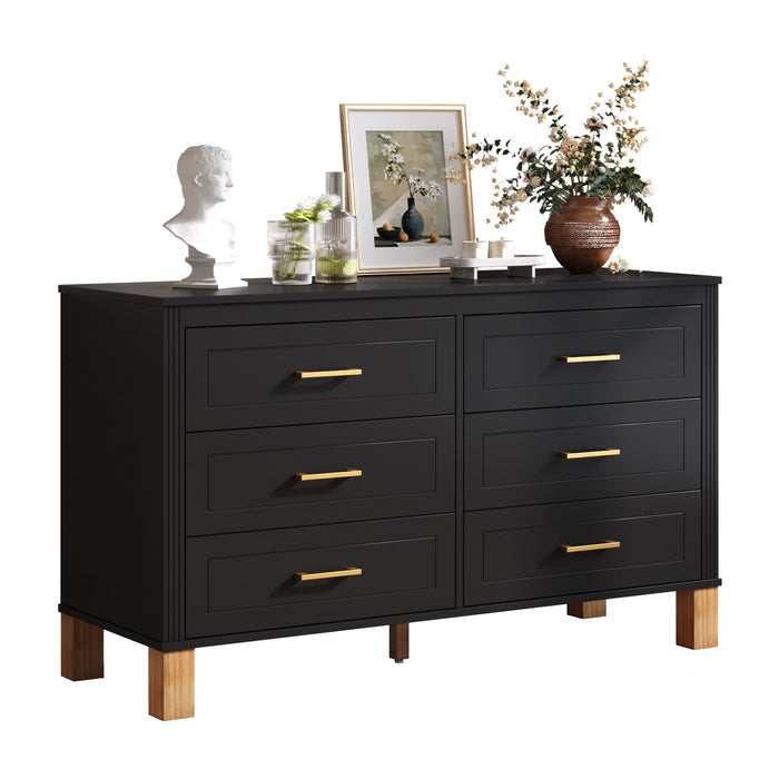 6 Drawer Double Dresser