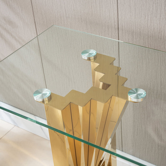Table With Twisted Fan Shaped Legs