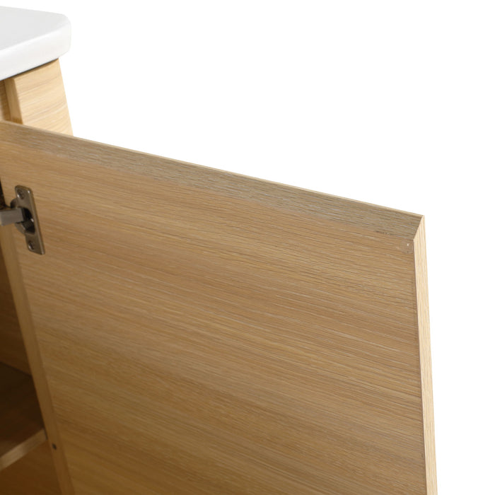 Freestanding Bathroom Vanity With Sink & 2 Soft Close Doors