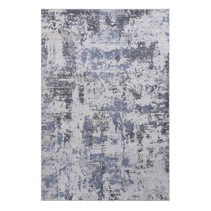 Payas - 6' X 9' Abstract Area Rug - Gray / Denim
