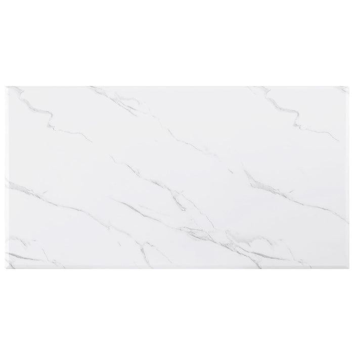 Maciel - Coffee Table With Accents - White Marble