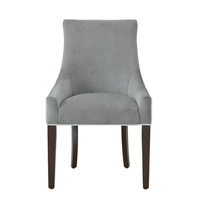 Jackson - Upholstered Dining Chair Elegant Design - Smoke / White