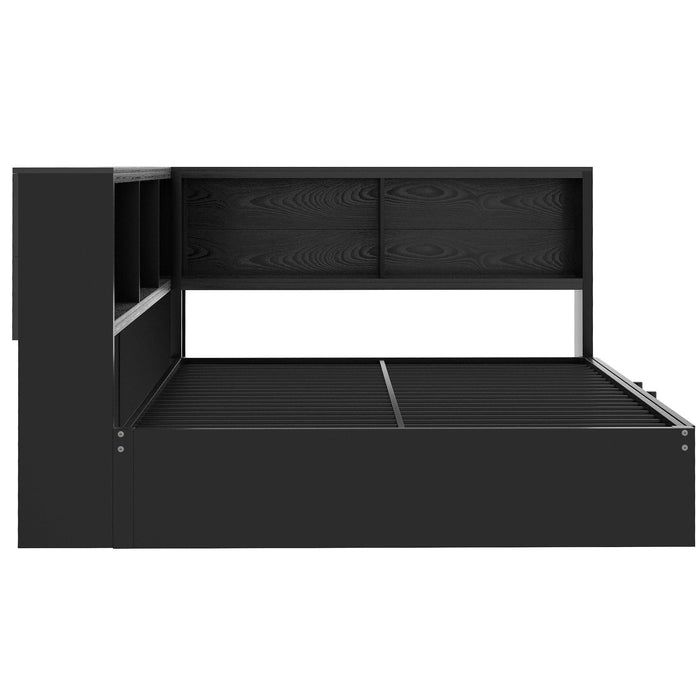 Daybed With Trundle, Storage Cabinets And USB Ports