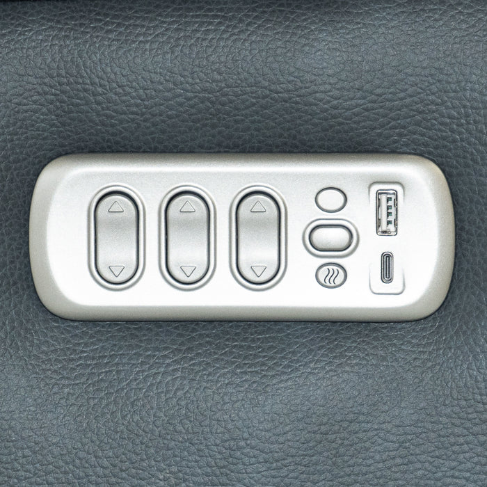 Vernon - Power Swivel Gliding Recliner With Power Headrest, Lumbar, Heat & Massage