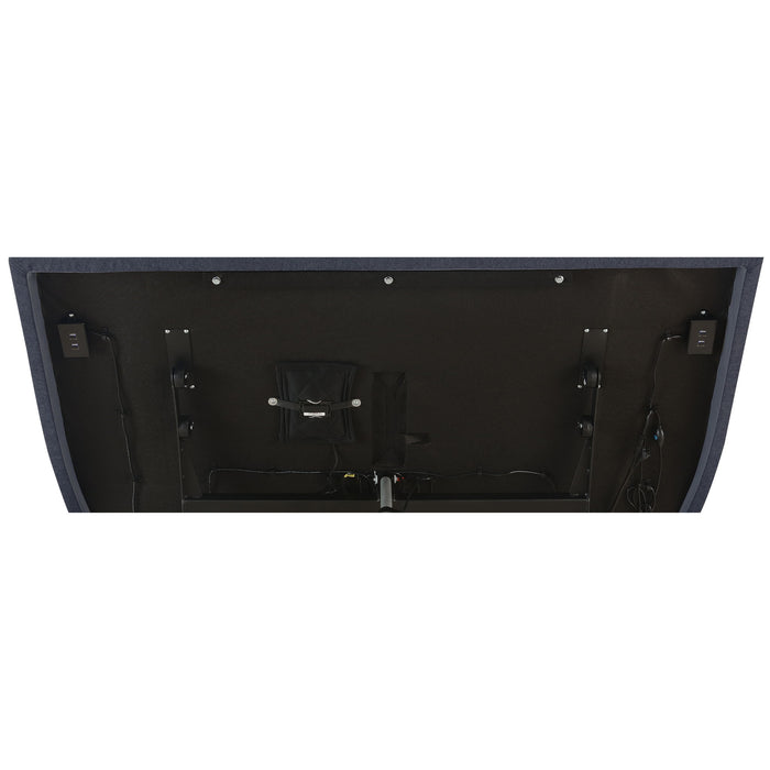 Kelven - Adjustable Bed Base With Wireless Remote And Dual Massage Motors