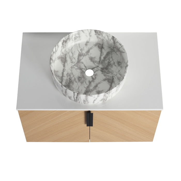 Wall Mounted Design Bathroom Vanity & Art Sink