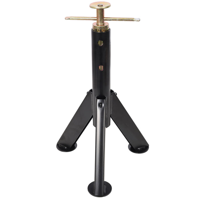 RV Adjustable Telescoping Stabilizer Jack Stand Supports Stabilizer, 16" To 30" (Set of 2) - Black