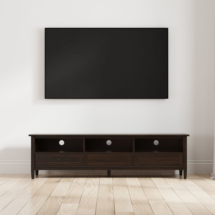 Warm Shaker - Handcrafted Low TV Media Stand