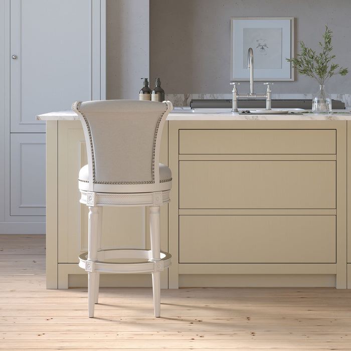 Swivel Barstool With High-Back