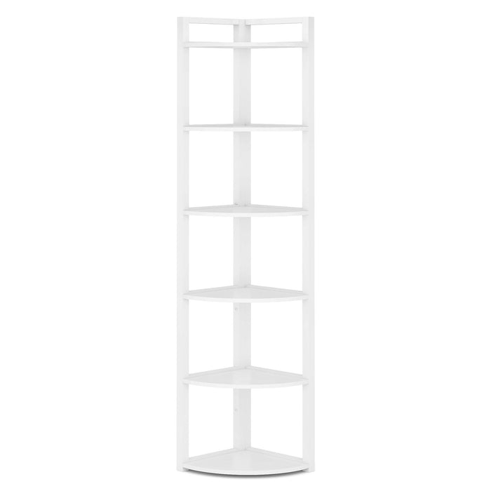 Tall 6 Tier Corner Bookshelf For Living Room