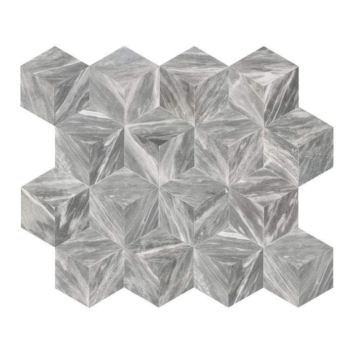 Hexagon Natural Marble Polished Tile For Wall And Floor (Set of 12)