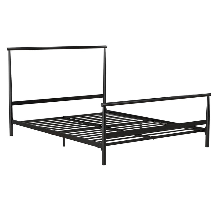 Calixa - Full Bed, Adjustable Height, No Box Spring Needed - Black