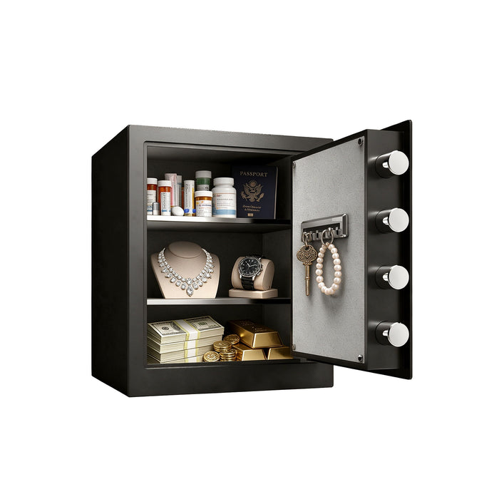 Home Safe, Fingerprint & Digital Keypad Lock, Security Cabinet