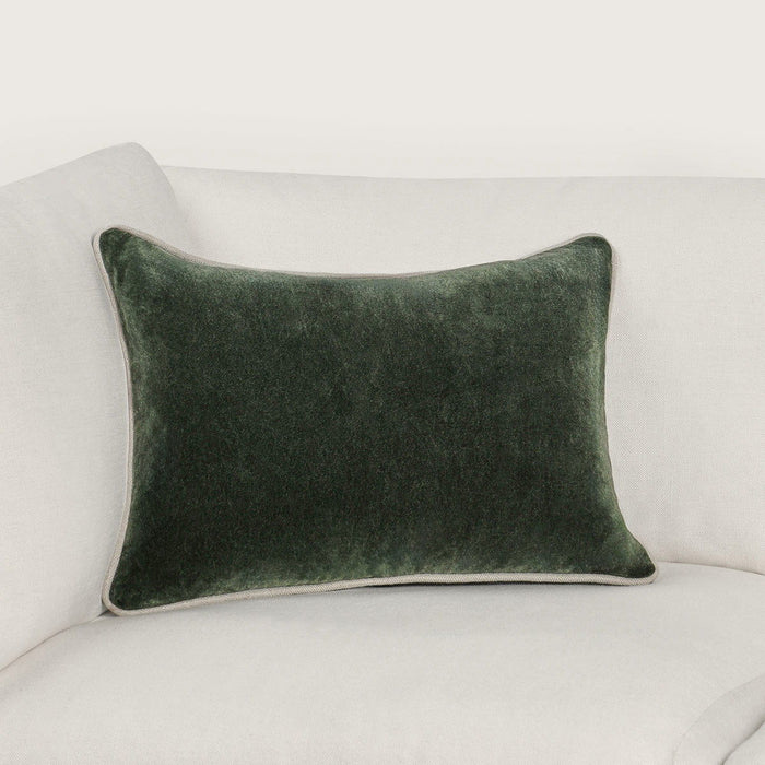 Heirloom Velvet - SLD Pillow - Forest Green