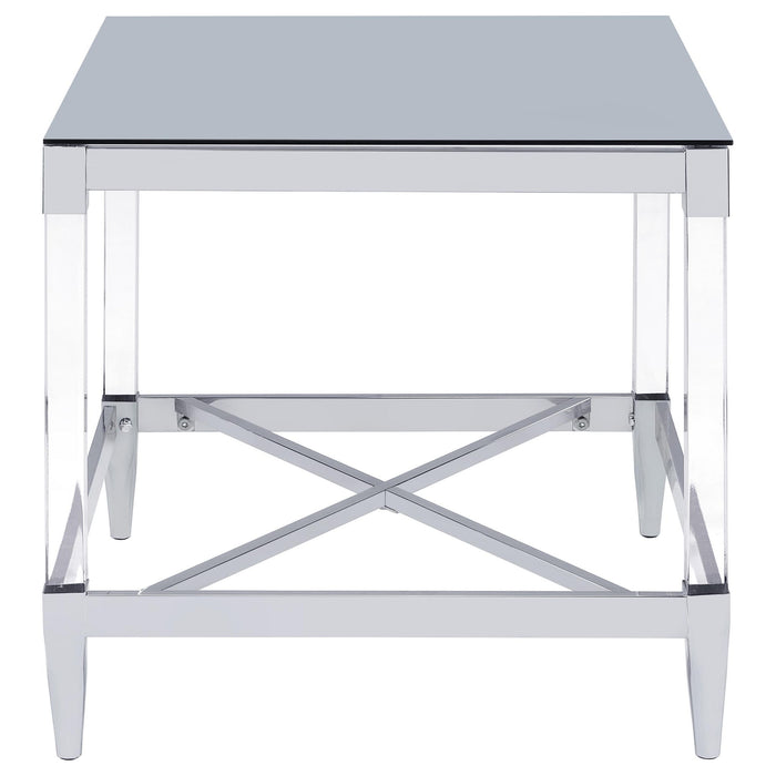 Wallingsford - 2 Piece Square Coffee And End Table Set - Chrome