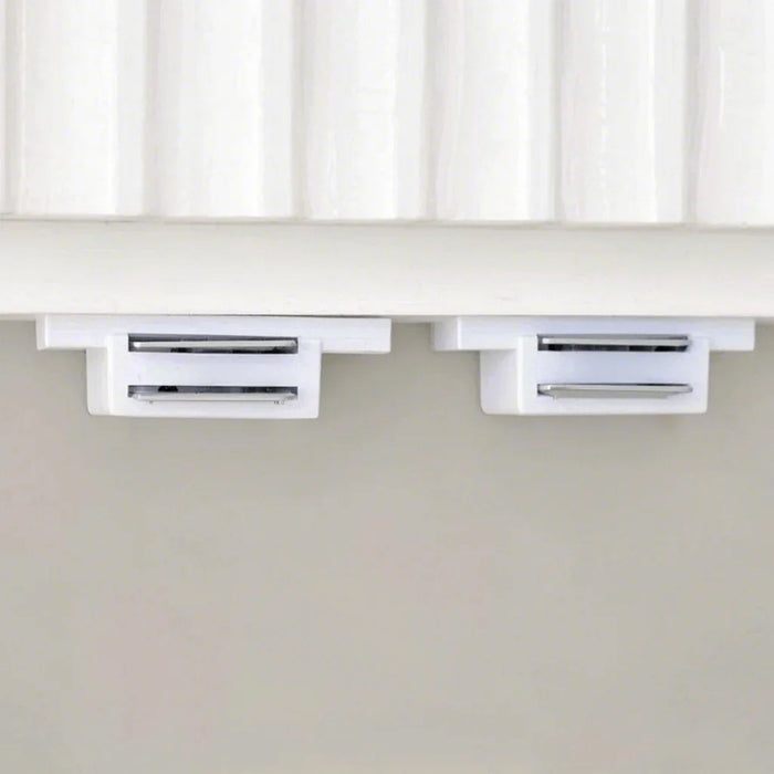Fluted Kitchen Pantry Cabinet With 3 Keyboard Drawers & 6 Adjustable Door Shelves