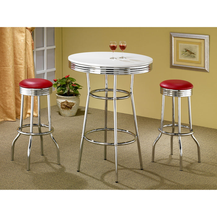 Bar Height Stool Vintage Style (Set of 2)