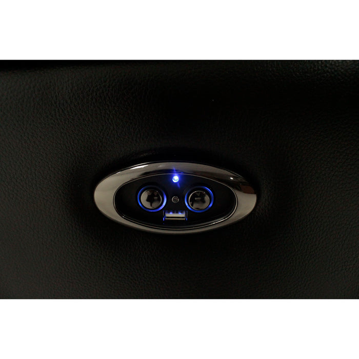 Jupiter - Leather Sectional - Black