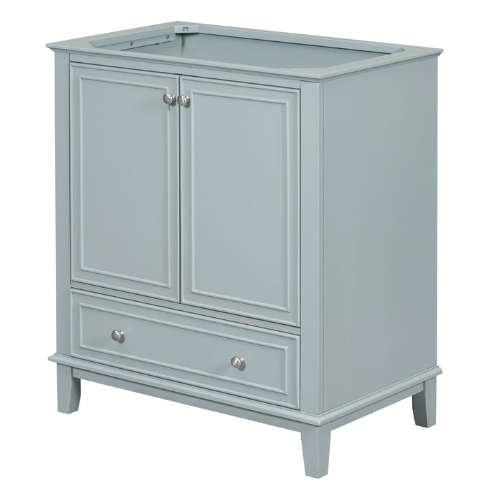 Modern Bathroom Vanity Base Only With Doors And Drawer