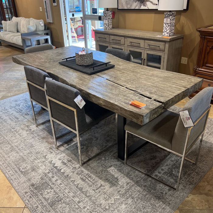 Grey Live Edge DR Tbl