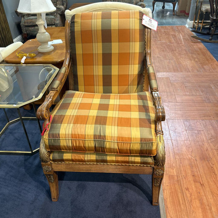 Chair - Orange Plaid