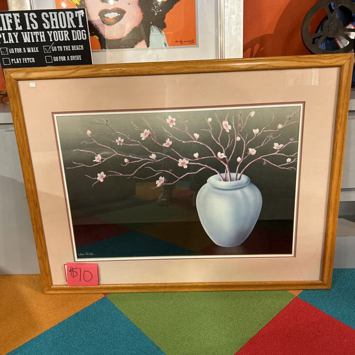 Pink Time Art Of Vase