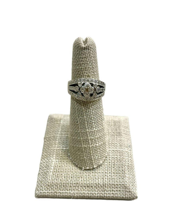 18kt Wg Yllw Dia Ctr Wide