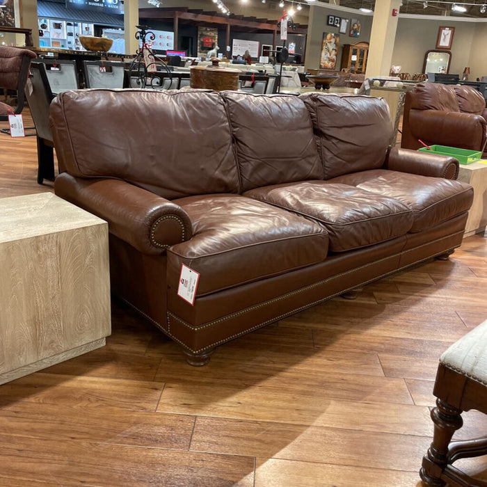 Brown Leather NH Sofa