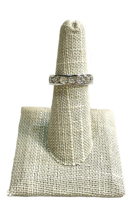 14KT WG 1.5CTTW ANNIVERSARY BAND SZ 5.5