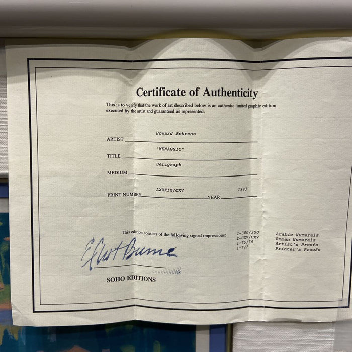 "Menaggio" By Howard Behrens