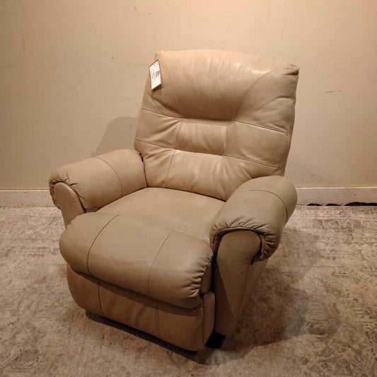 Tan Leather Recliner (BLK)