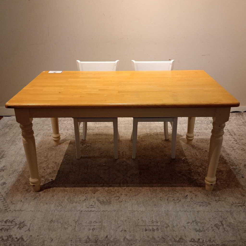 Lightwood Table + 2 Chairs (LCH)