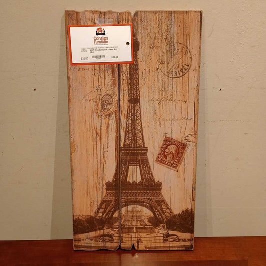 Wooden Eiffel Tower Art (BL)