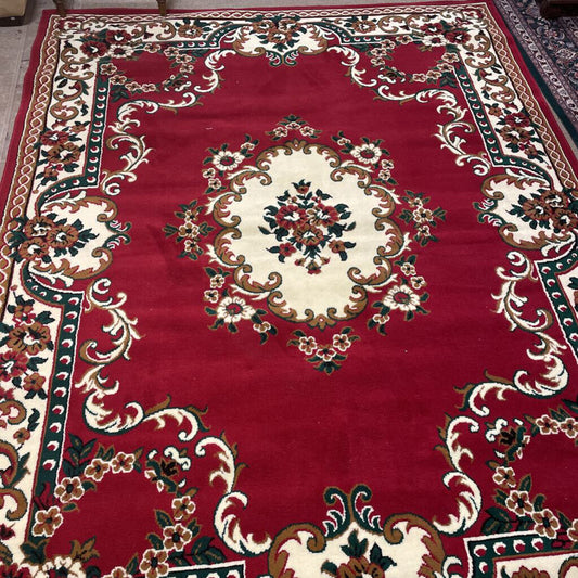Red, White Green Rug