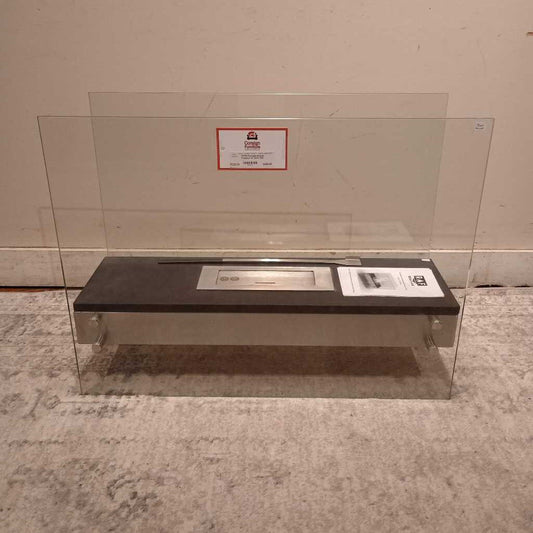 Portable Ethanol Fireplace w/ Glass Side Panels(BHH)