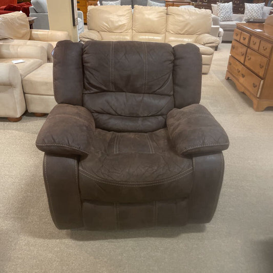 Brown Fabric Recliner (AHH)