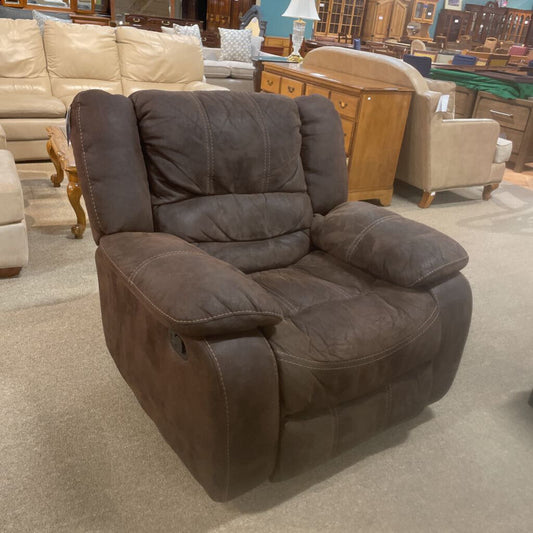 Brown Fabric Recliner (AHH)