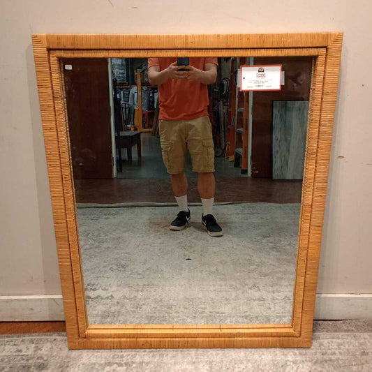 Medium - Sized Wicker Mirror (BIH)