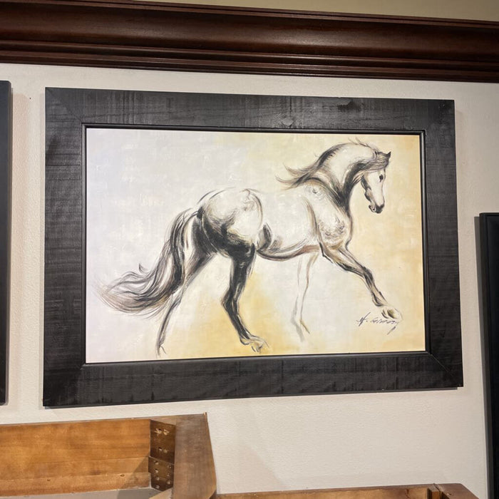 Horse Sketch Canvas (32 x 44) (LHH)
