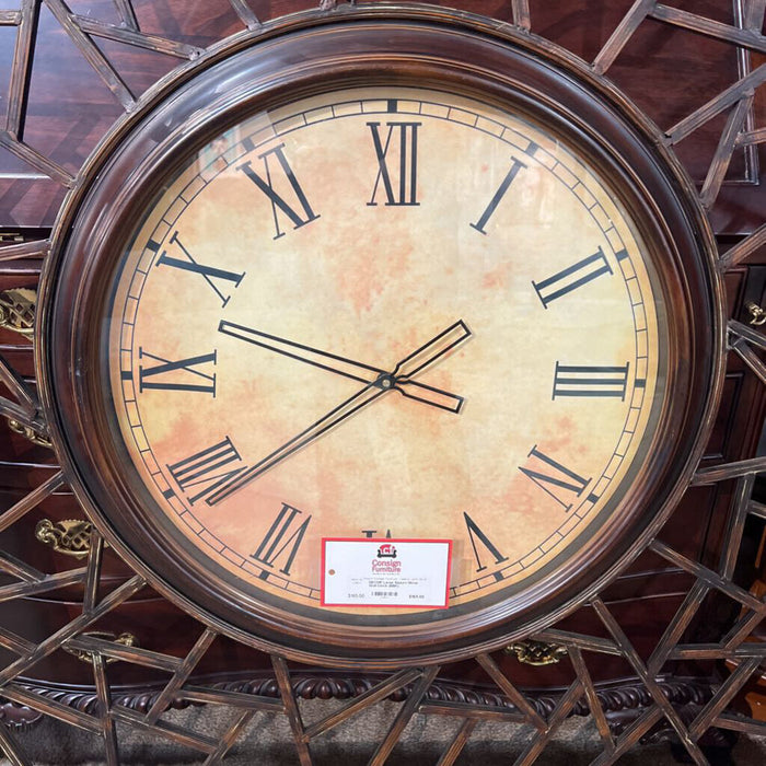 Large Sqaure Metal Wall Clock (BBK)
