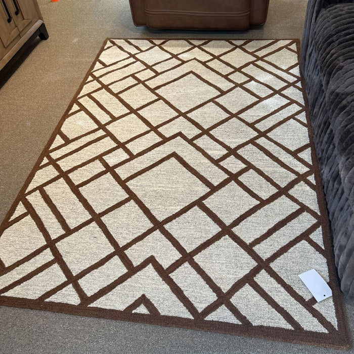 38260 Beige/Brown 5x8