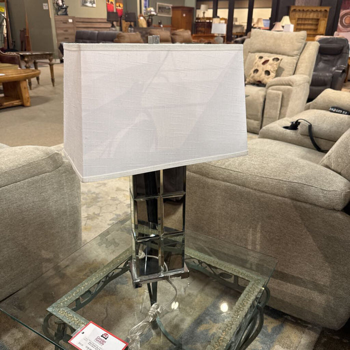Tall Mirrored Table Lamp (SH)