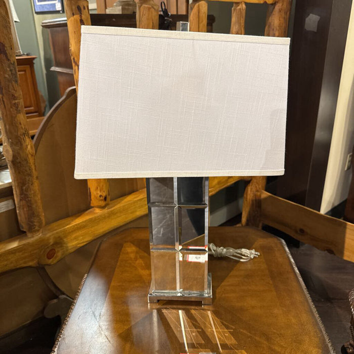 Tall Mirrored Table Lamp (SH)