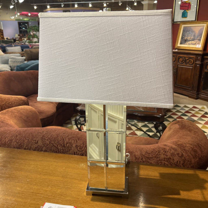 Tall Mirrored Table Lamp (SH)