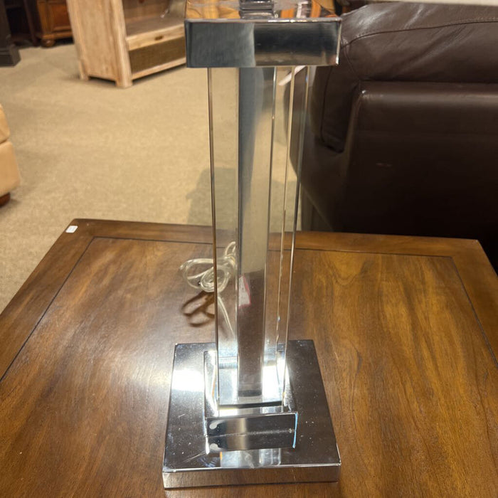 Silver + Glass Table Lamp (CI)